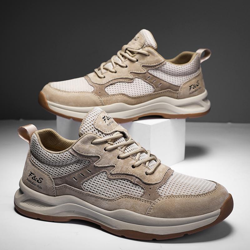 Обувь Мужская 2025 Осень Новая Легкая Нескользящая Тренд Все сочетается Повседневная Мягкая подошва Амортизация Бег Спорт