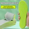 2 Pairs Sports Insoles Deodorant Breathable Shoe Inserts Plantar Fasciitis Orthopedic Cushioning Insoles for Men Women Travel Work