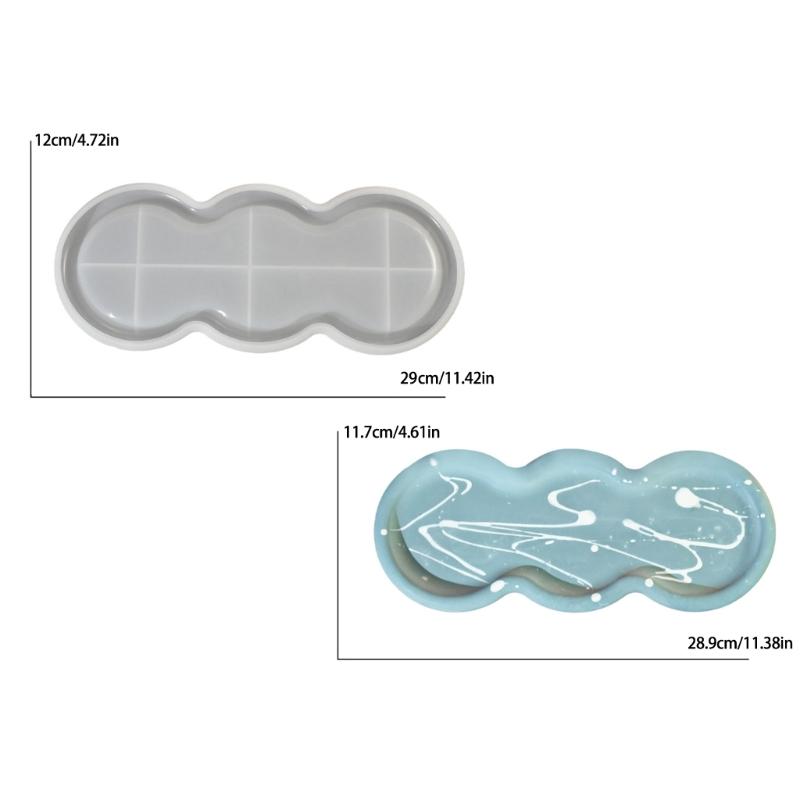 DIY поднос, форма для подставки, форма для эпоксидной смолы, овальная тарелка, коврик для чашки, силиконовая форма, держатель для ювелирных изделий, органайзеры, форма