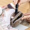 Cartoon Cute Double Pull Coin Wallet Genuine Leather Mini Coin Bag Niche Design First Layer Cowhide Storage Bag