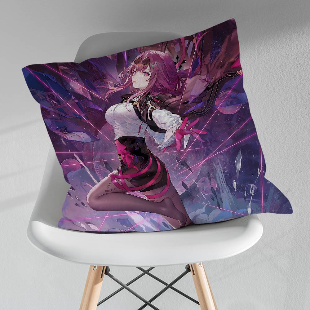 HHonkai Star Rail KKafka Various Sizes Square Pillow Case For Car Home Bedchamber Decor Birthday Gift