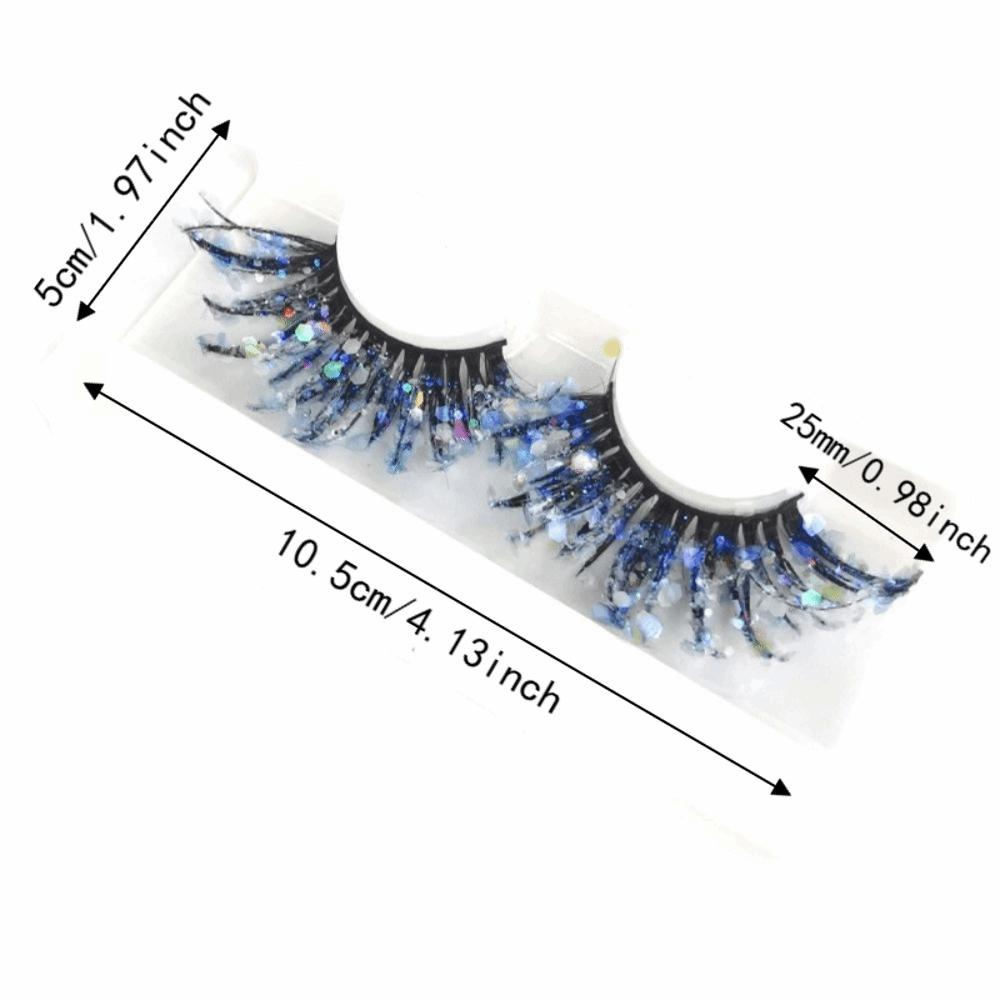 3D Mink Faux Mink Wispy Lashes 25mm False Eyelashes Extension Fluorescent Lashes NightClub Party