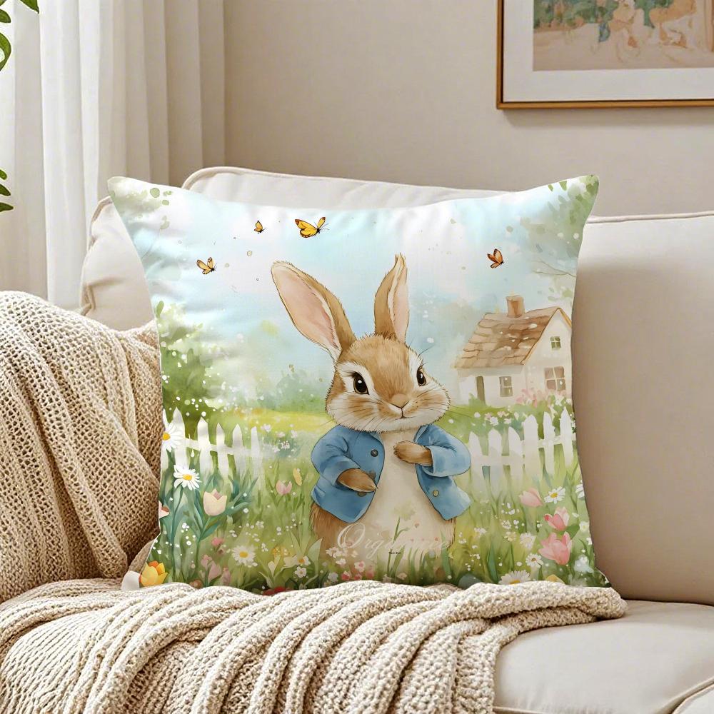 Cartoon Character CutePeter RabbitSmart Cushion Cover Pillowcase Antidustmite living Room Sofa Decor Cushion Room