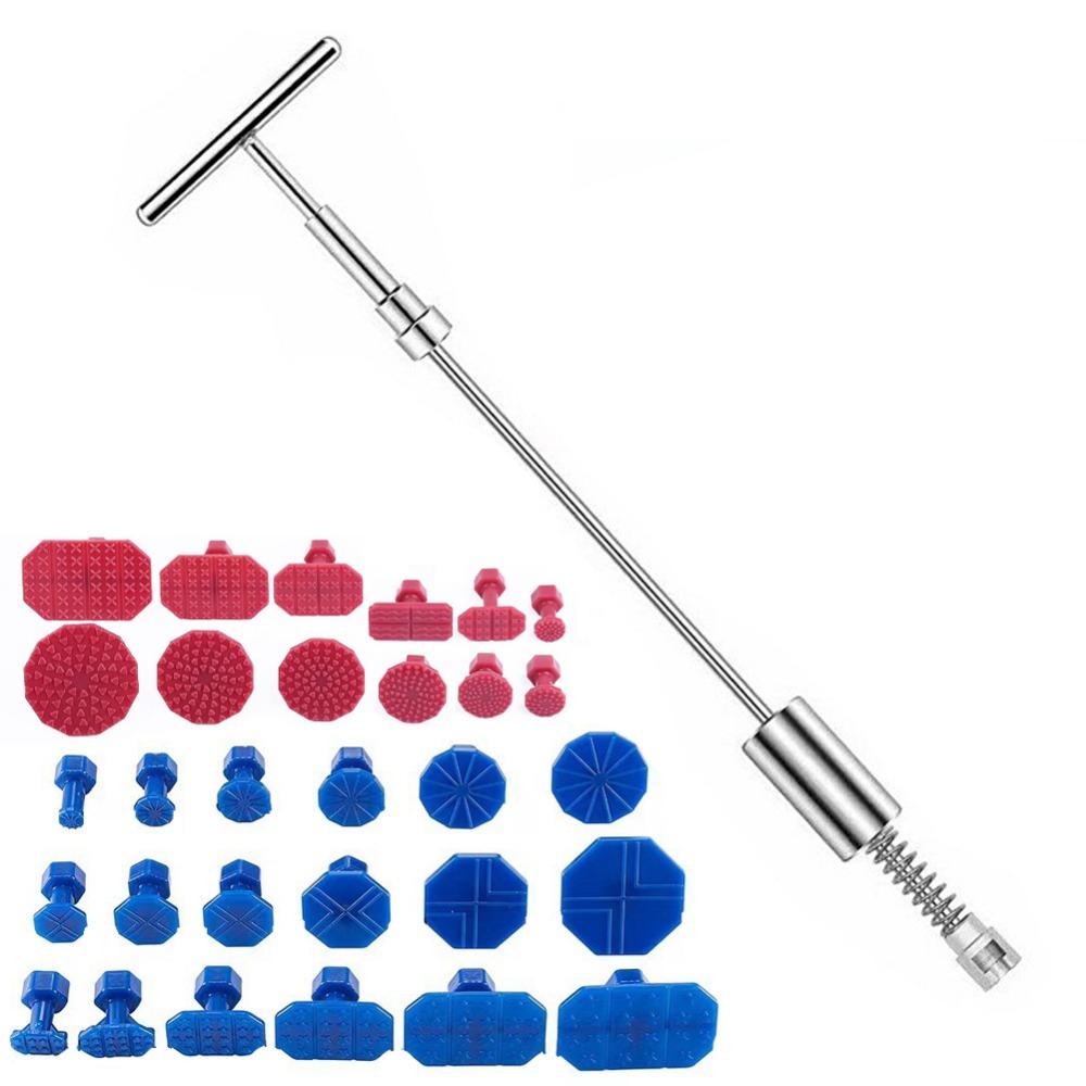 DIY Repair Dent Puller T Rod Car Dent Repair Kit Portable Car Dent Puller Tools  Vehicle Repairs