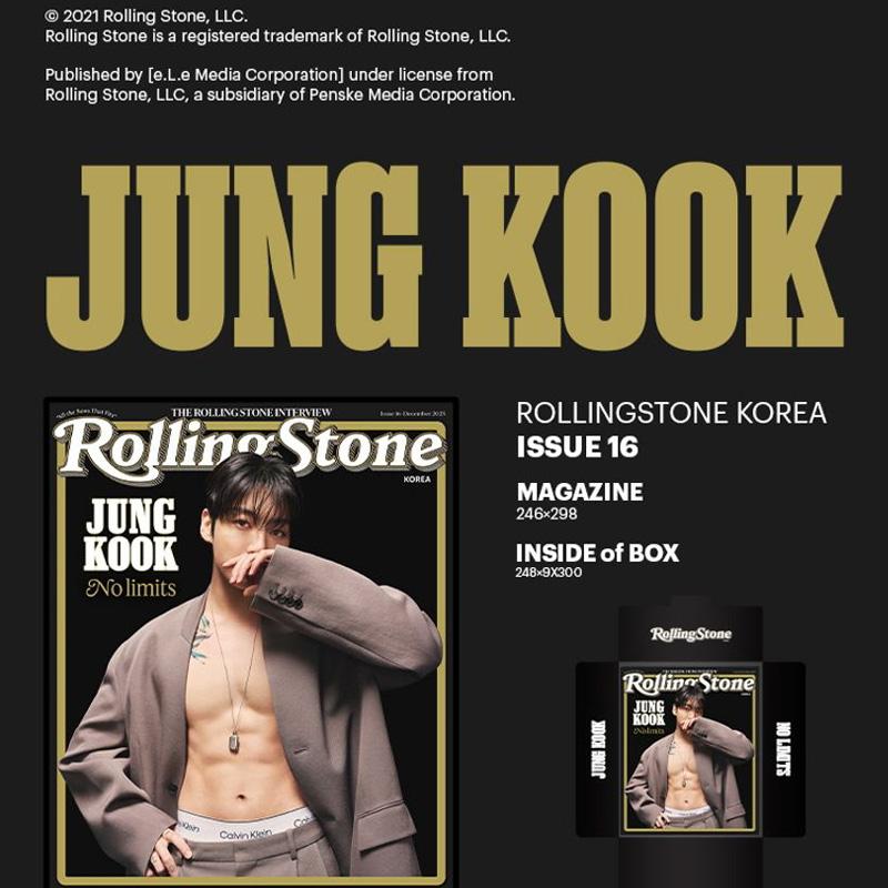 [ПРЕДЗАКАЗ] Rolling Stone Korea Выпуск 16 - ЧОНГУК (БТС)