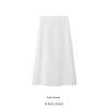 Kaslead New Arrival Women's Fashion Style Fashion Casual Easiest for Match Minimalist Cotton and Linen High Waist Skirt