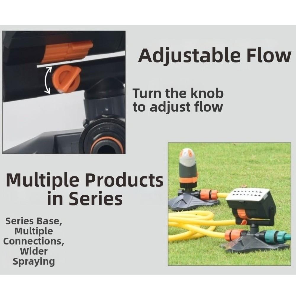 16 Holes Lawn Sprinkler Automatic Swing Oscillating Sprinkler Watering System Lawn Watering