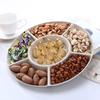 1 шт. 6-секционный поднос для хранения продуктов, тарелка для закусок из сухофруктов, сервировочное блюдо для вечеринки, конфет, выпечки, орехов