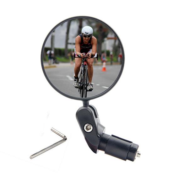 1 Pair Bicycle Rearview Mirrors Convex Lens Adjustable Wider View Cycling Rear View Mirrors Bike Supplies