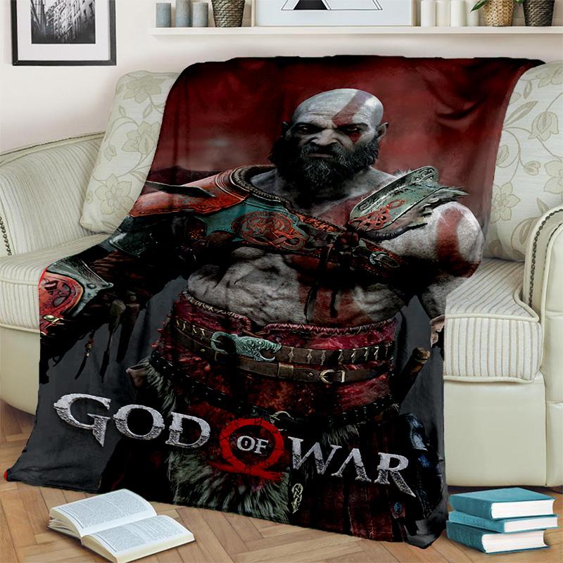 3D God of War Games Gamer Kratos HD одеяло, мягкое одеяло для дома, спальни, кровати, дивана, пикника, путешествия, офиса, одеяло, детское одеяло