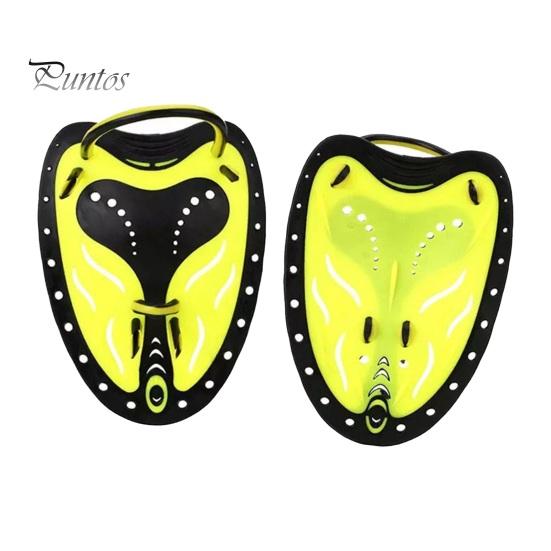 1 пара ручных весла для плавания с регулируемыми отверстиями для силиконового ремешка, профессиональные дети, взрослые, начинающие, тренировочные ласты для фристайла, плавание на коленях