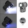 Loupe Mini Magnifier 50x Magnification Microscope High Magnification Magnifier with LED Light UV Light for Banknote Gem Tea Leaf Textile Integrated