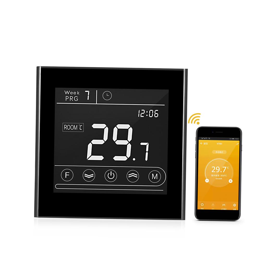 Smart Wifi Thermostat Programmable Gas Boiler Thermostat Temperature Controller LED Display Touchscreen Backlight