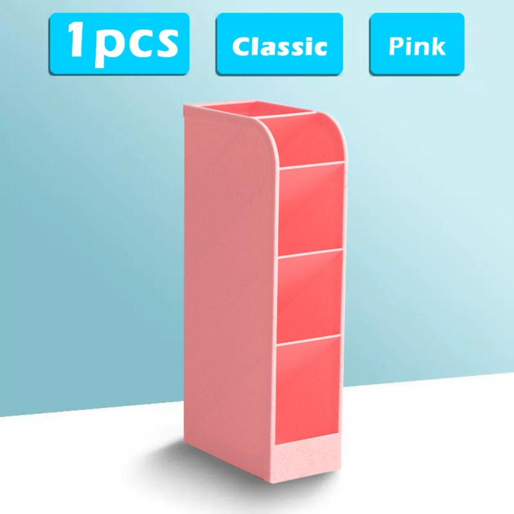 Plastic Pen Holder Large Capacity Stationery Display Stand Simple Pen Bucket Gift