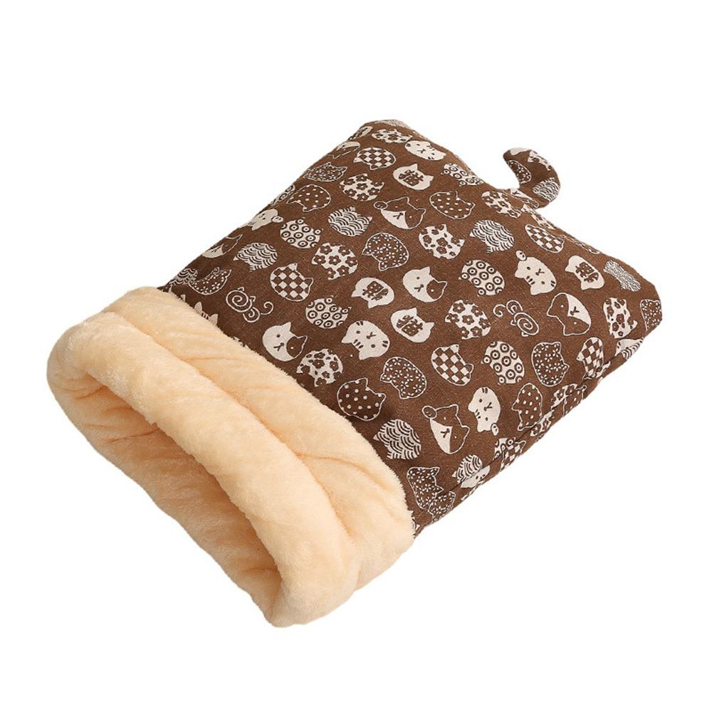 Cute Cat Sleeping Bag Cartoon Thickened Cat Cave Bed Pocket Type Winter Warm Cat Nest Mat Pet Supplies