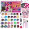 30 Colors 153 Pattern Glitter Tattoo Set Shining Flash Diamond Face