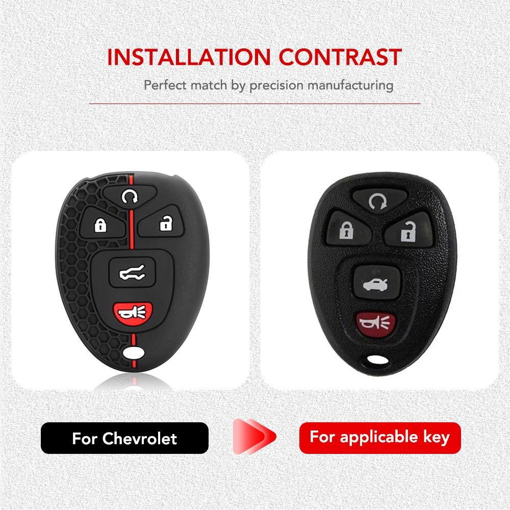 Чехол для автомобильного дистанционного ключа для Chevrolet Tahoe Suburban Gmc Yukon Cadillac Escalade Shell Fob Holder Bag Accessories