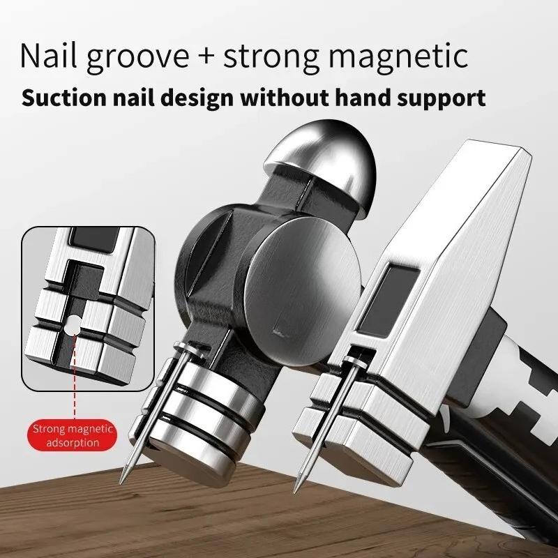 Forged Steel Head Durable Nail Puller Carpenter Essential Professional Compact Claw Hammer Multifunction Woodworking Tool