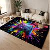 Game Controller Theme Soft Crystal Velvet Rug Custom Name & Text Print Non Slip Floor Rug for Bedroom Living Room