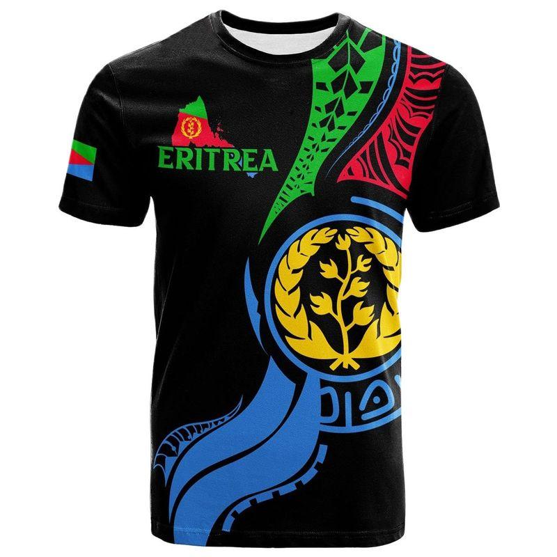 2023 Tessffel Africa Country Eritrea Lion Colorful Retro 3DPrint Men/Women Summer Casual Funny Short Sleeves T-Shirts Streetwear