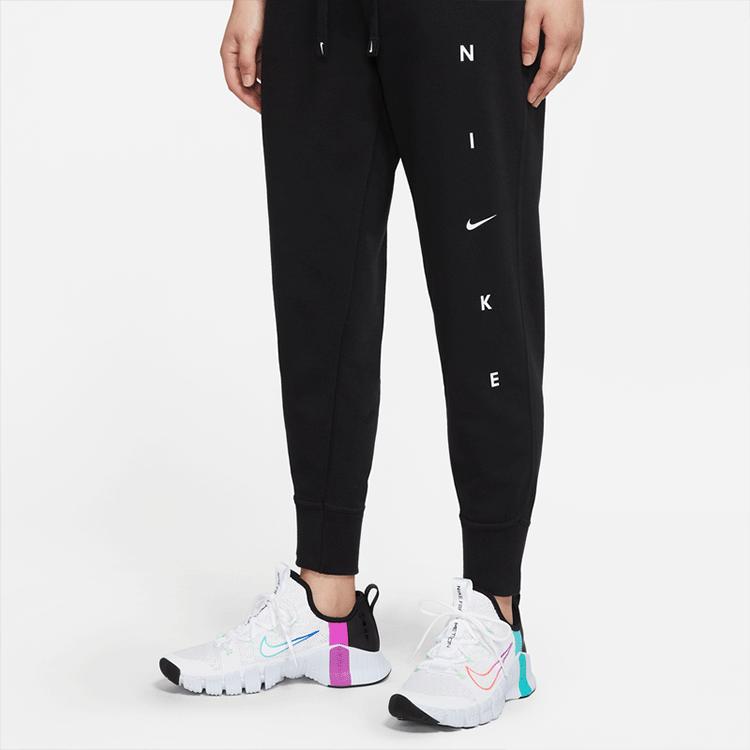 Nike Однотонные трикотажные спортивные брюки женские, черные DJ0772-010