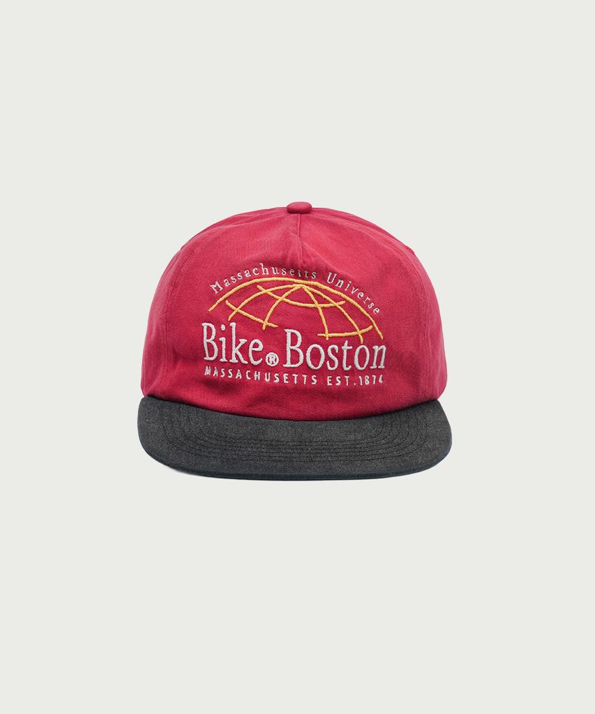 КЕПКА Boston Massachusetts 5-панельная Красная