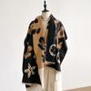 New Elegance Two-Sided Leopard Print Scarf Soft Warm Fringe Pashmina Shawl Autumn and Winter Outdoor Coldproof Windproof Blanket