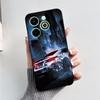 Чехол для Infinix Hot 40i Hot40i Модный Мраморный Черный Силиконовый Мягкий Чехол для Телефона Для Infinix Hot 40i 40 i X6528B Задняя Крышка Fundas
