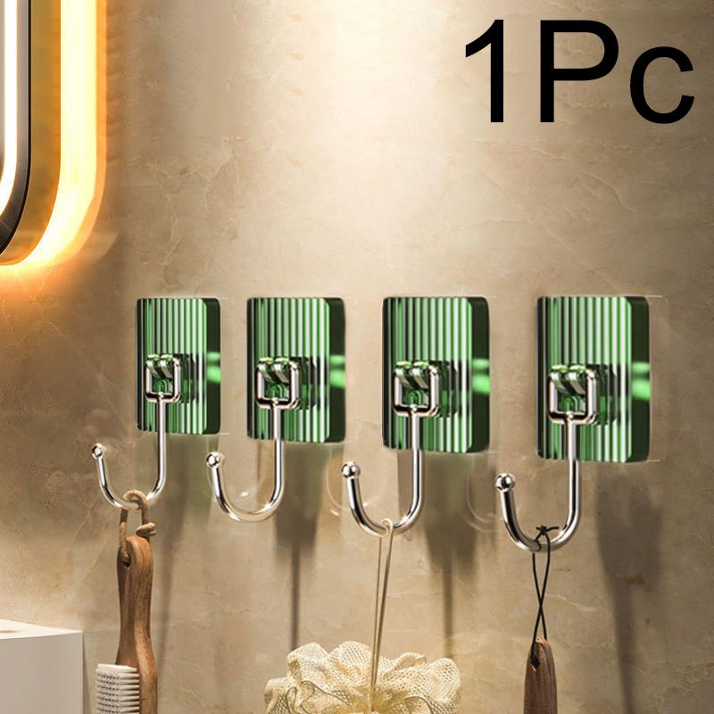 1 шт. Кухонные принадлежности, новый настенный крючок, роскошный держатель на липучке, съемный, без сверления, акриловая стойка для домашнего хранения