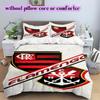 Flamengo football soccer Pattern Bedding,Quilt Set Quilt Cover Pillowcase Home Birthday Gift (1*duvet cover+2*pillowcase,without core)