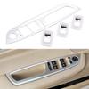 Car Interior Door Handle Window Control Lifter Panel Switch Button Cover Trim Sticker For BMW X5 E70 2007-2013 X6 E71