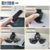 New Evolution Jimny Stylish Leather Sunglasses Holder and Eyeglass Clip for Car Easy to Attach to Sun and Black for Jimny [2025 Exclusive] Storage,