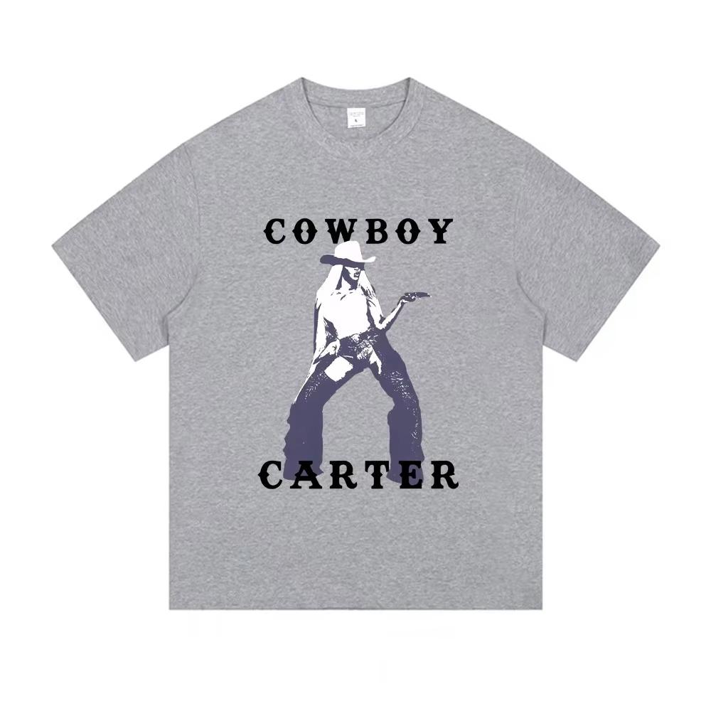 Beyonce Cowboy Carter New Album Graphic Tshirt MaleSoft pure CottonMen Womens Fashion Pop Music 2026 summer Shortsleeved top