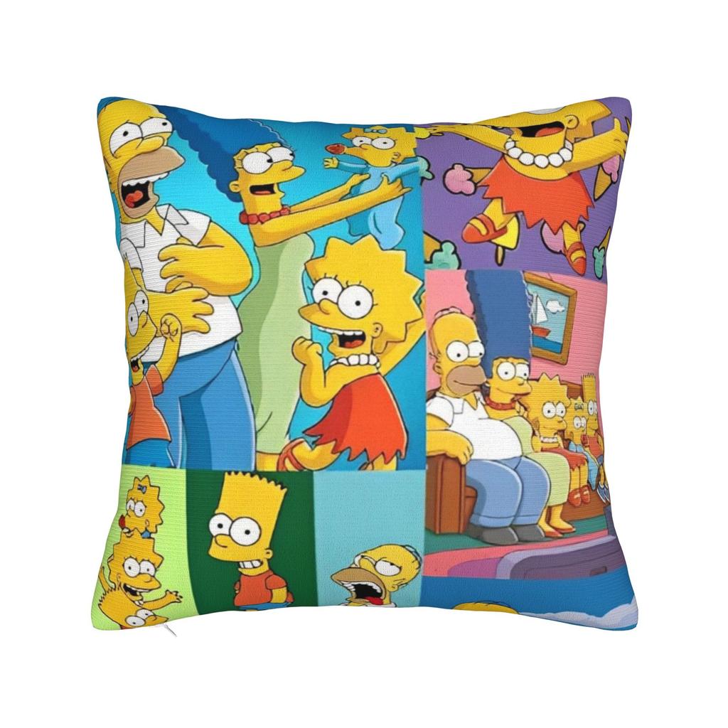 Декоративные наволочки S-Симпсоны Семья Аниме Аксессуары Автомобильная Подушка-плед Чехол Квадратный Стиль Разные Размеры