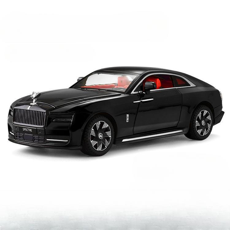 New 1/24 Alloy Die-cast Car Model Rolls-Royce Gust Toy Simulation Luxury Car Pull Advanced Ornaments Shock Absorption Collection Fashion Gift