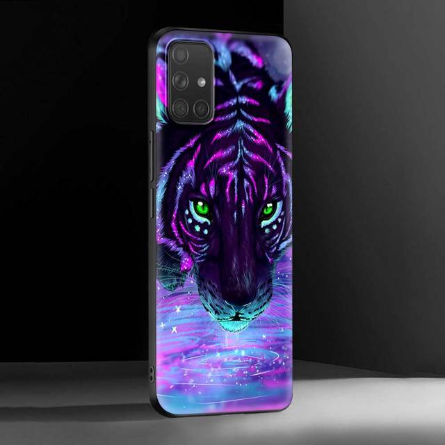 Чехол с тигровым леопардовым принтом и пантерой для Samsung A72 A91 A52 A51 A71 A42 5g A12 A02s A01 A32 A01 A11 A21 A21s A31 A41