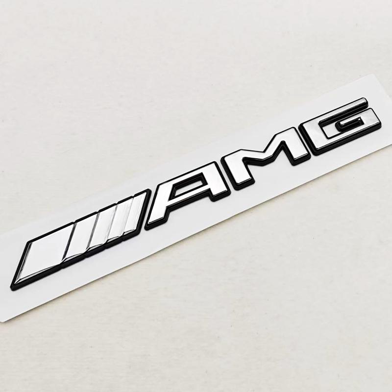 CXGSL1 3D ABS Car Letters Logo AMG Fender Side Emblem Badge Rear Tail Trunk Sticker Styling For Mercedes Benz AMG Auto accessories