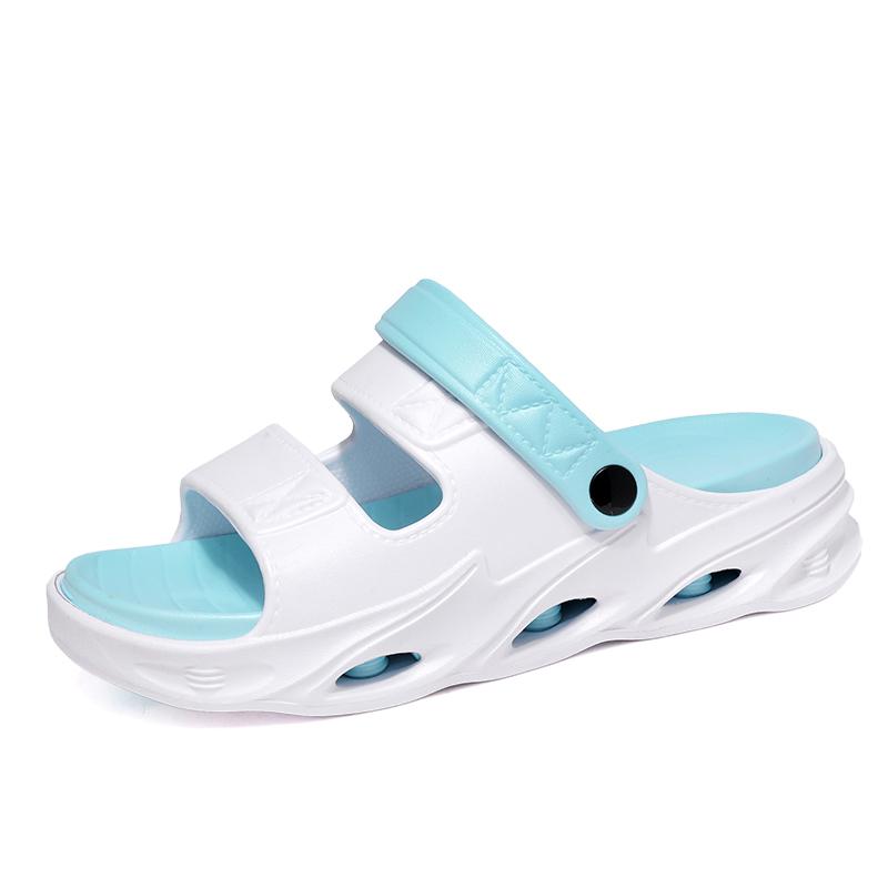 Мода 2025 Новые мужские массажные тапочки Домашние уличные сандалии Пляжные удобные мягкие шлепанцы Клоги Повседневная обувь Мужчины Женщины Домашние тапочки