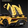 1/24 Scale Lambo Aventador SVJ63 Diecast Car Model Toy, Pull Back Toy Vehicle with Sound and Light for Kids Toddler Boys Girls Gift Collection