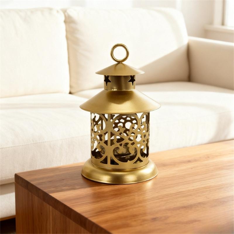 Moroccans Wrought Iron Hanging Candle Lanterns Tealight Holders With Intricate Cutout Pattern For Romantics Home Decors