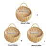 Traditional Braided Willow Wall Decors Basket Functional As Plant Holder Or Convenient Storage Solution For Homes
