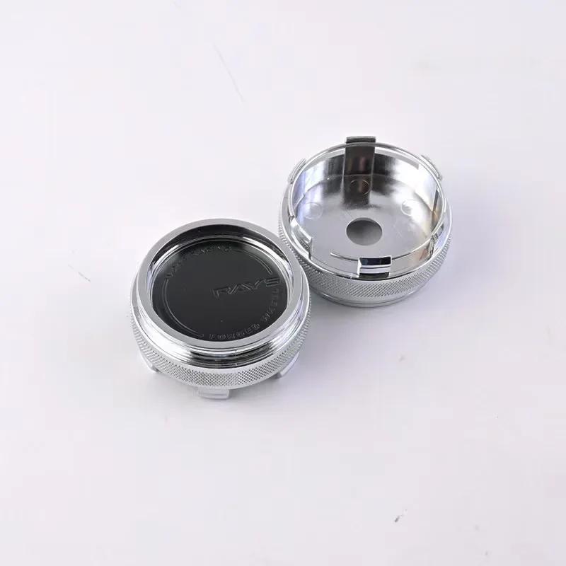 4pcs Volk Rays Wheel Center Caps Hub 60mm Car Rims Replace Dust-proof Alloy Cover Hubcaps Auto Styling Accessories