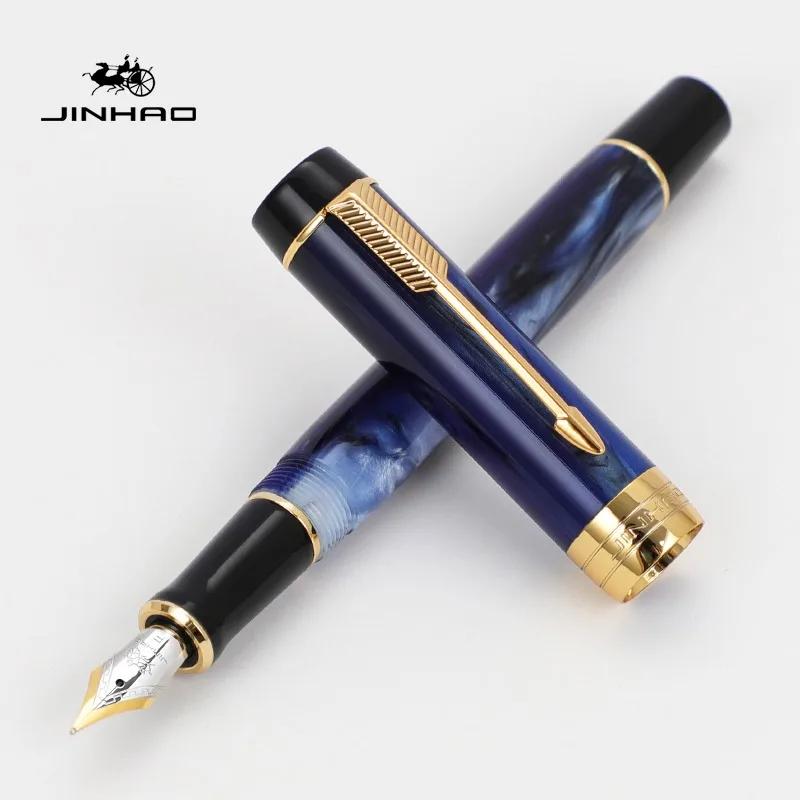 Jinhao 100 Little Centennial Смоляная перьевая ручка F-перо с конвертером Бизнес-письмо Чернильные ручки Канцелярские товары Школьные офисные принадлежности