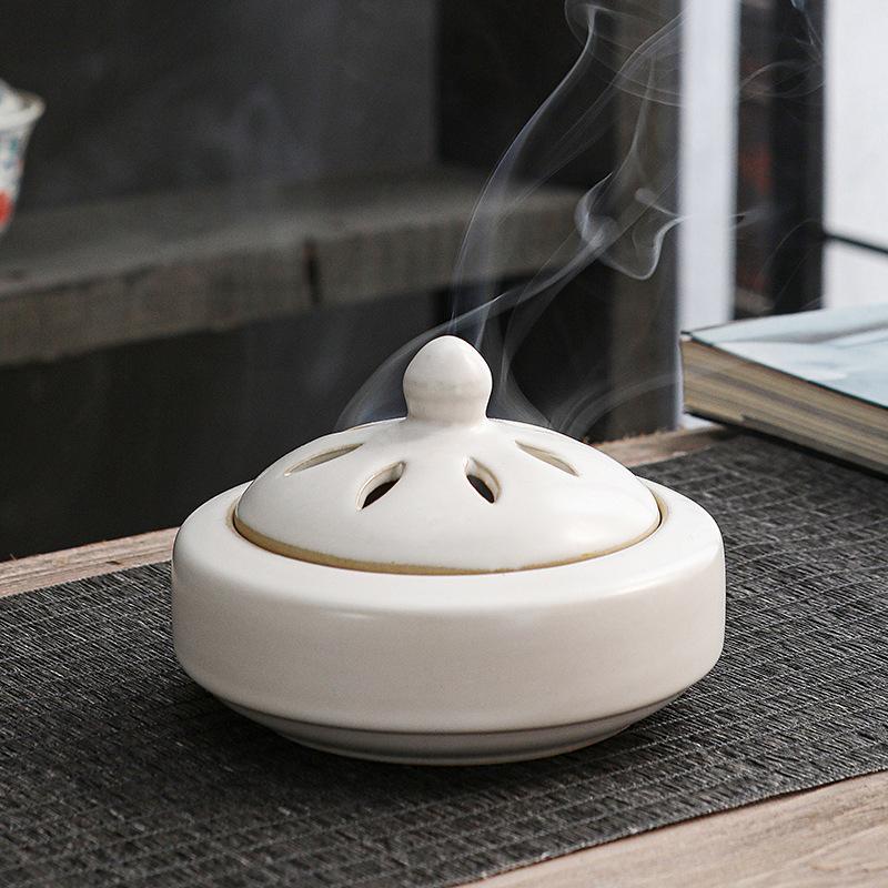 1 шт. Перегородчатая аромалампа Дзен Аромапечь Ретро Аромадиффузор Винтажная масляная горелка Элегантная