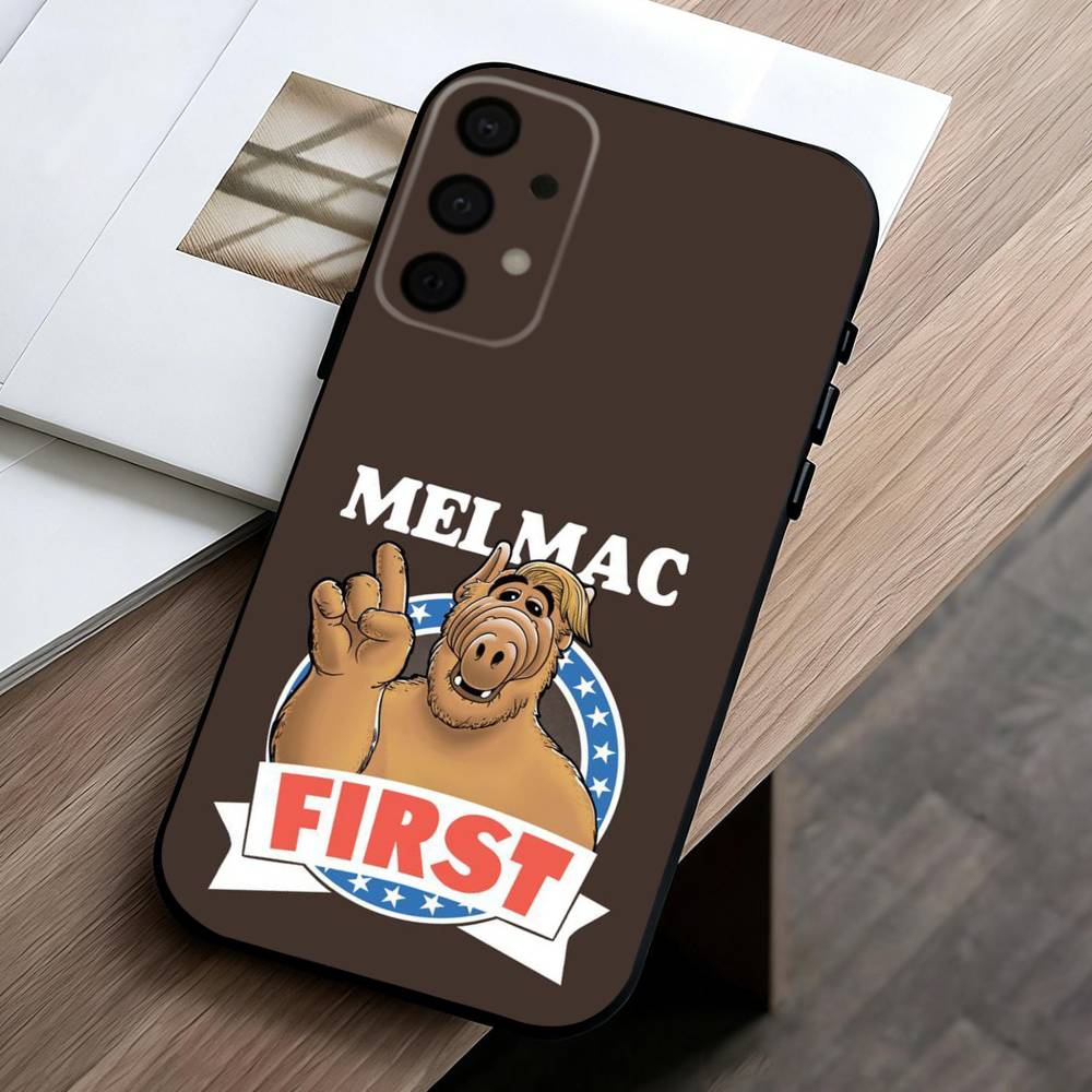 TV S-Series A-Alf Phone Case For Samsung Galaxy A73,A72,A71,A70,A53,A52,A51,Soft Silicone Black Cover