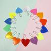 PVC Material Reflective Pendant Multi-functional Heart Shap Keychain  Backpacks Strollers