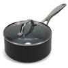 Сотейник GREENPAN Venice Pro, 18 см, для индукционных и газовых плит, можно мыть в посудомоечной машине, без ПФАС, антипригарное покрытие, легко чистить, устойчив к царапинам и ударам, керамическое покрытие