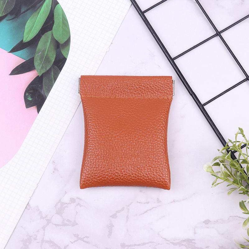 Pu Leather Coin Purse Minimalist Style Coin Change Pouch Small Storage Bag Personalized Coin Wallet
