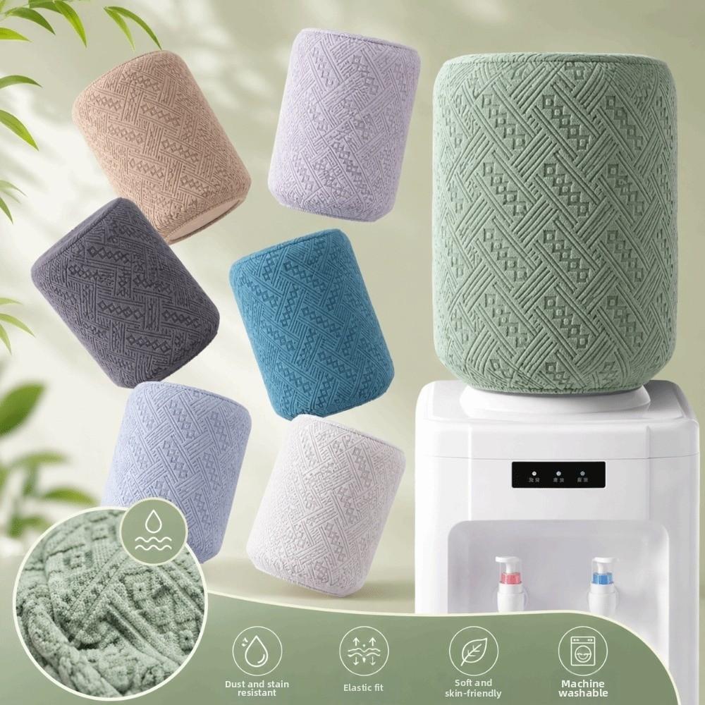 Solid Color Elastic Barrel Cover Removable Barrel Dust Cover Water Dispenser Cover Living Room