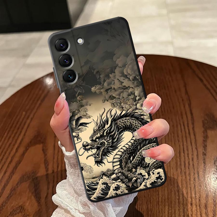 Чехол с тотемом дракона для Samsung Galaxy A23 A32 A26 A72 A24 A73 A51 A53 A35 A22 A55 A41 A25 A71 A52 A36